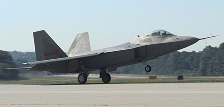 F-22 Raptor Soars in First Flight