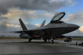 Largest deployment of F-22s under way