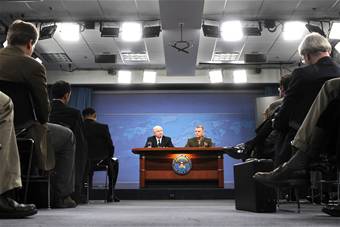 SECDEF briefs 2010 defense budget