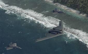 F-22s, B-2s deploy to Guam